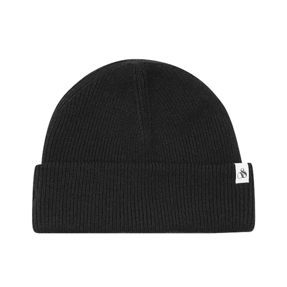 NWT Scotch & Soda Mens Ribbed Merino Wool Beanie Hat
